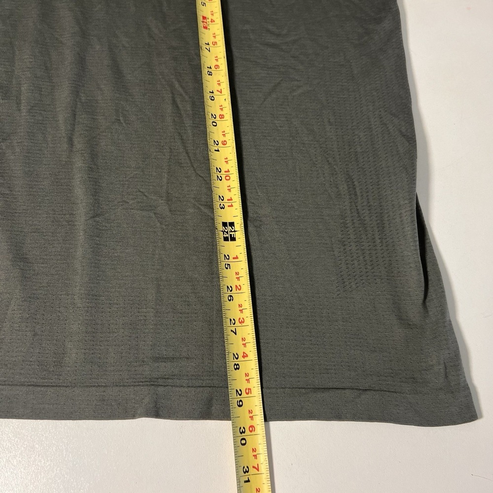 Lululemon Metal Vent Tech Short Sleeve Shirt Mens Charcoal Gray Training Tee L - Picture 5 of 6